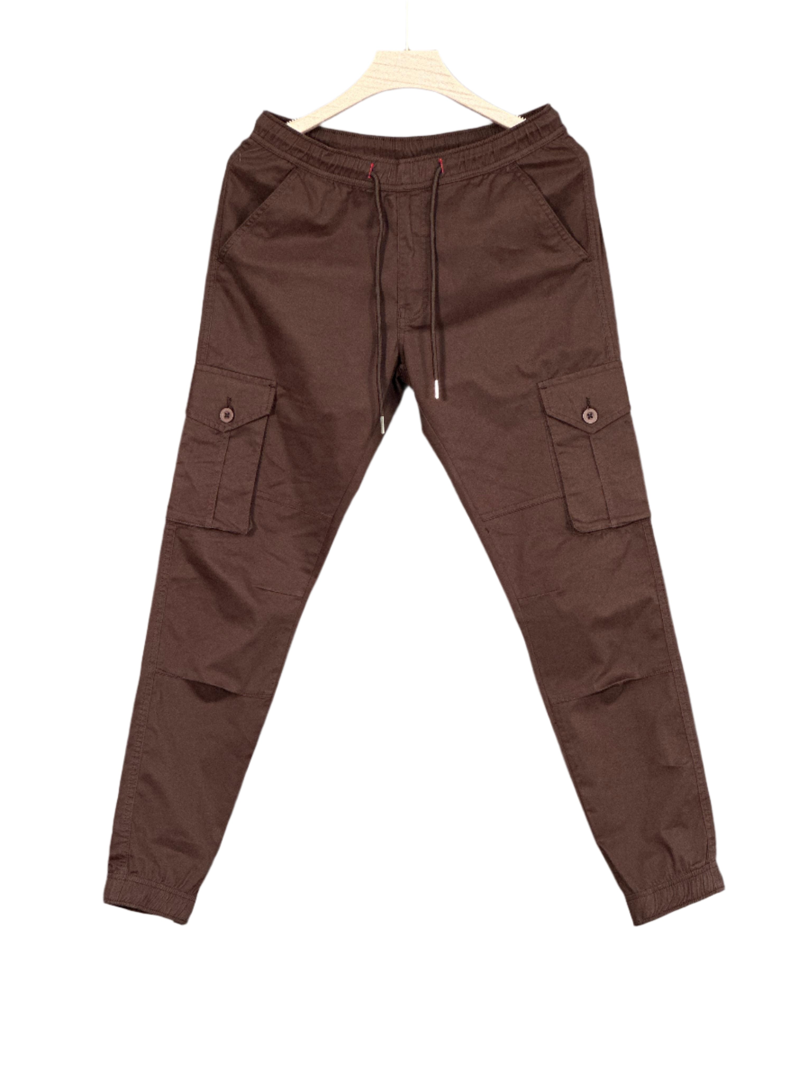 Mens Cotton Cargo Joggers