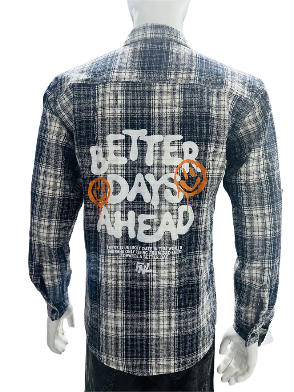 Men's slim Shirts back print