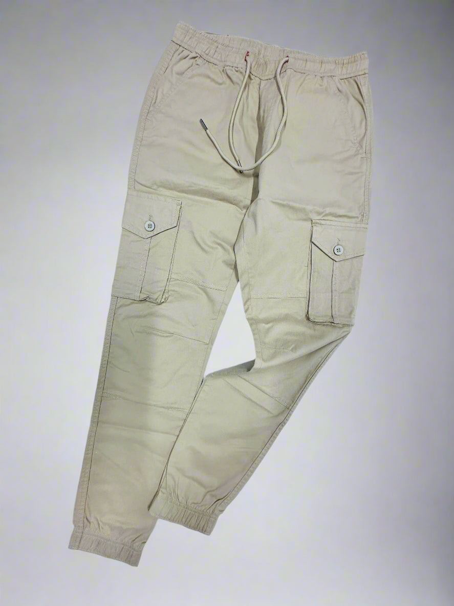 Mens Cotton Cargo Joggers