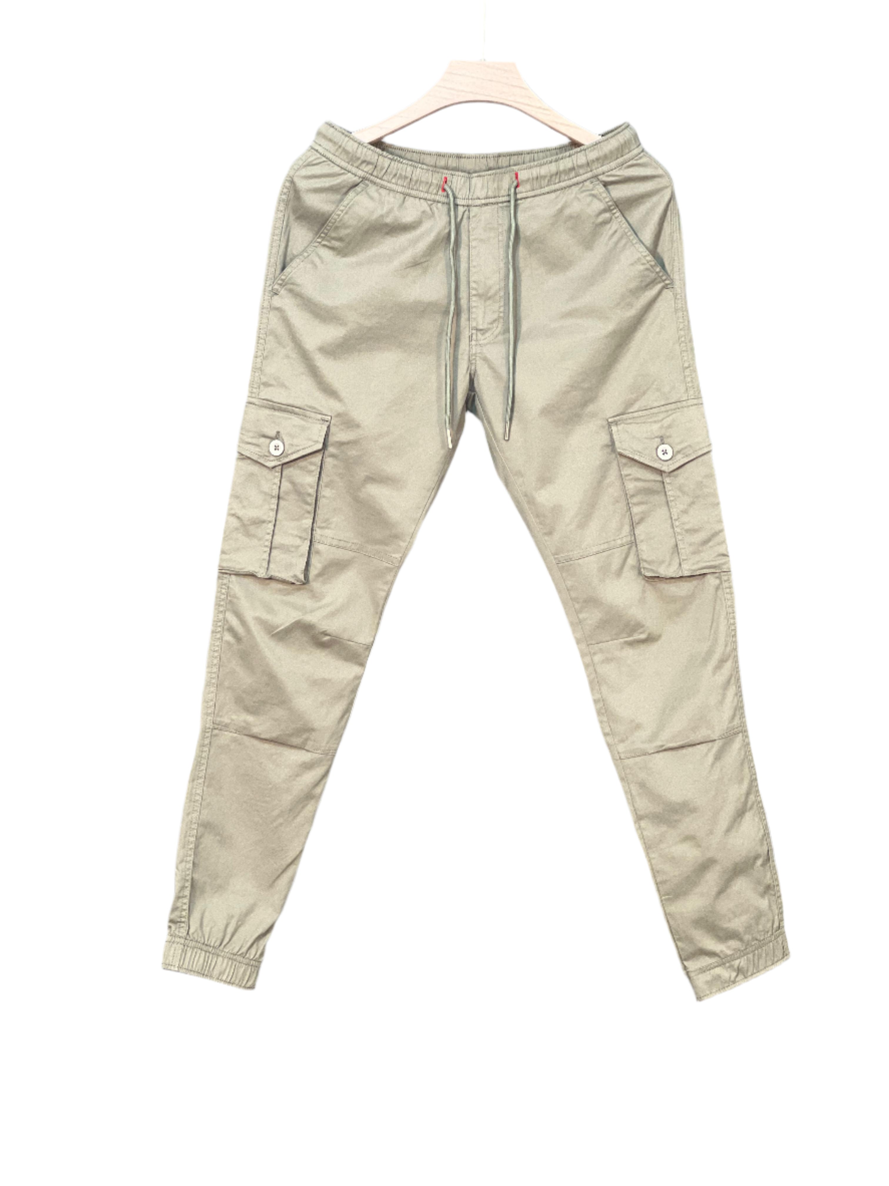 Mens Cotton Cargo Joggers