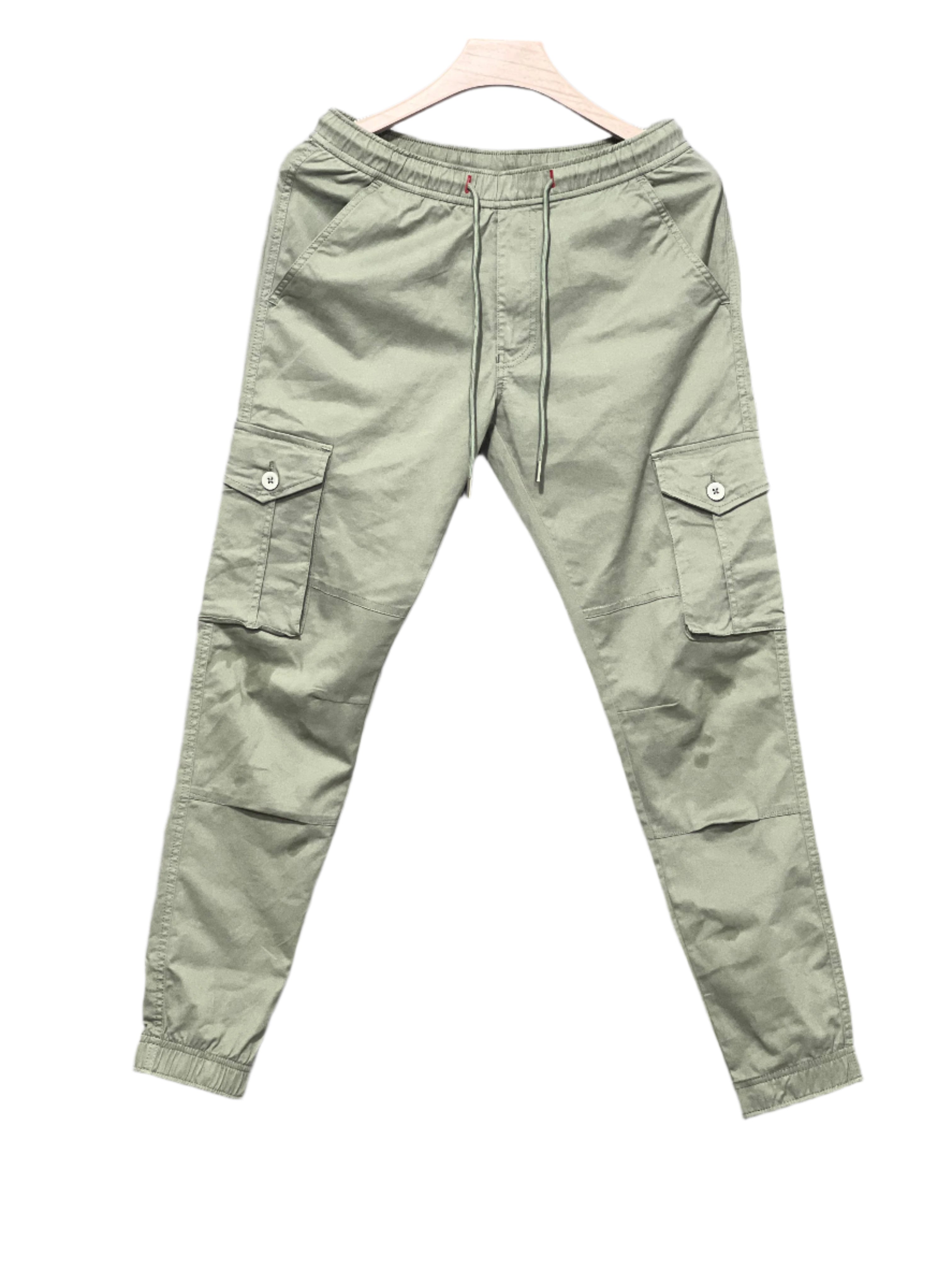 Mens Cotton Cargo Joggers