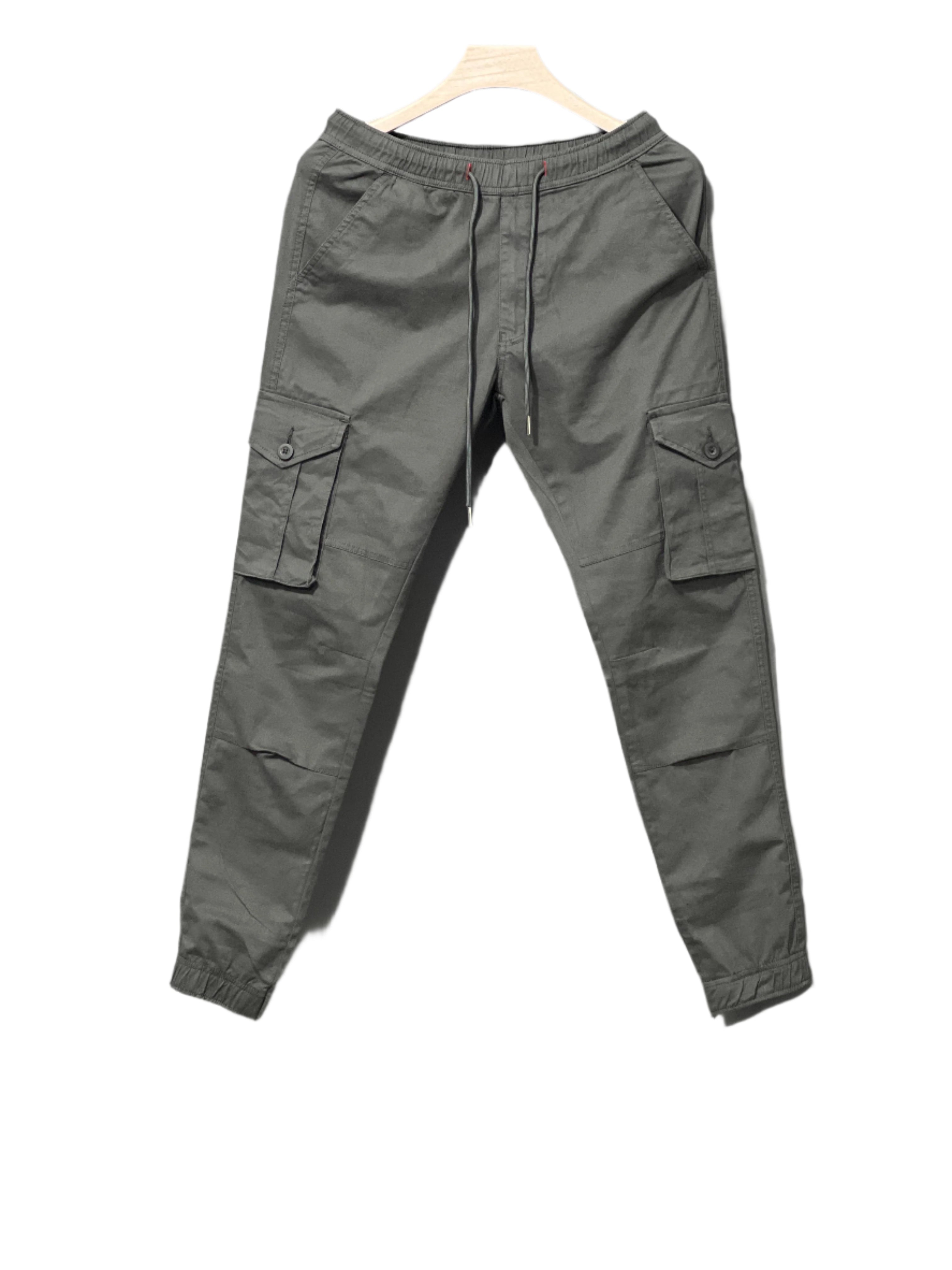 Mens Cotton Cargo Joggers