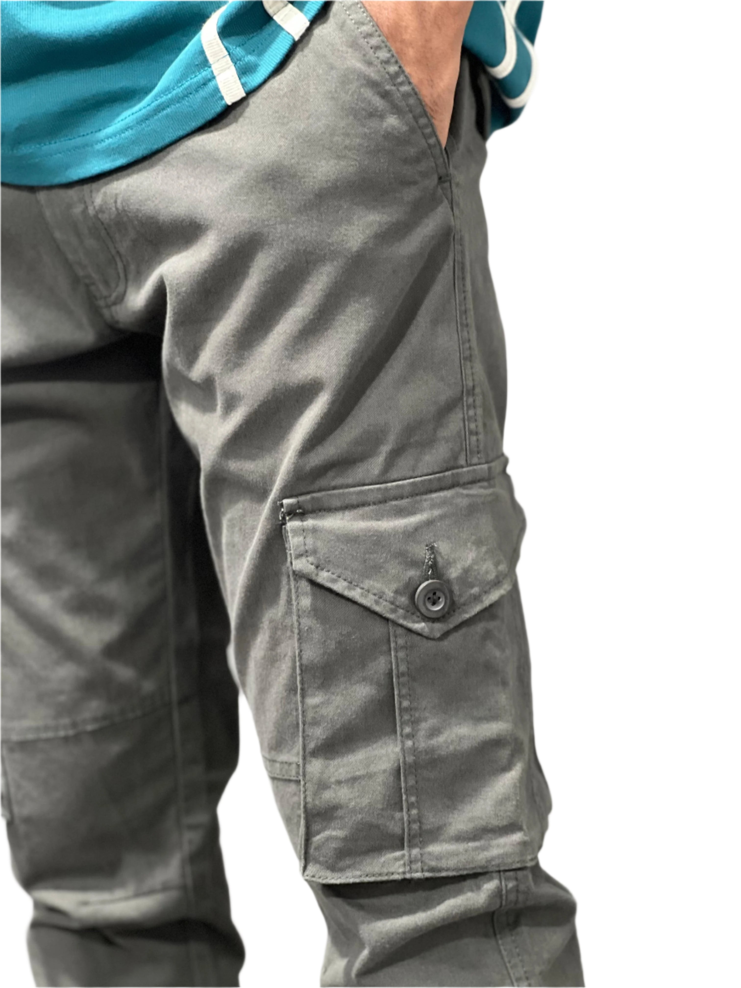 Mens Cotton Cargo Joggers