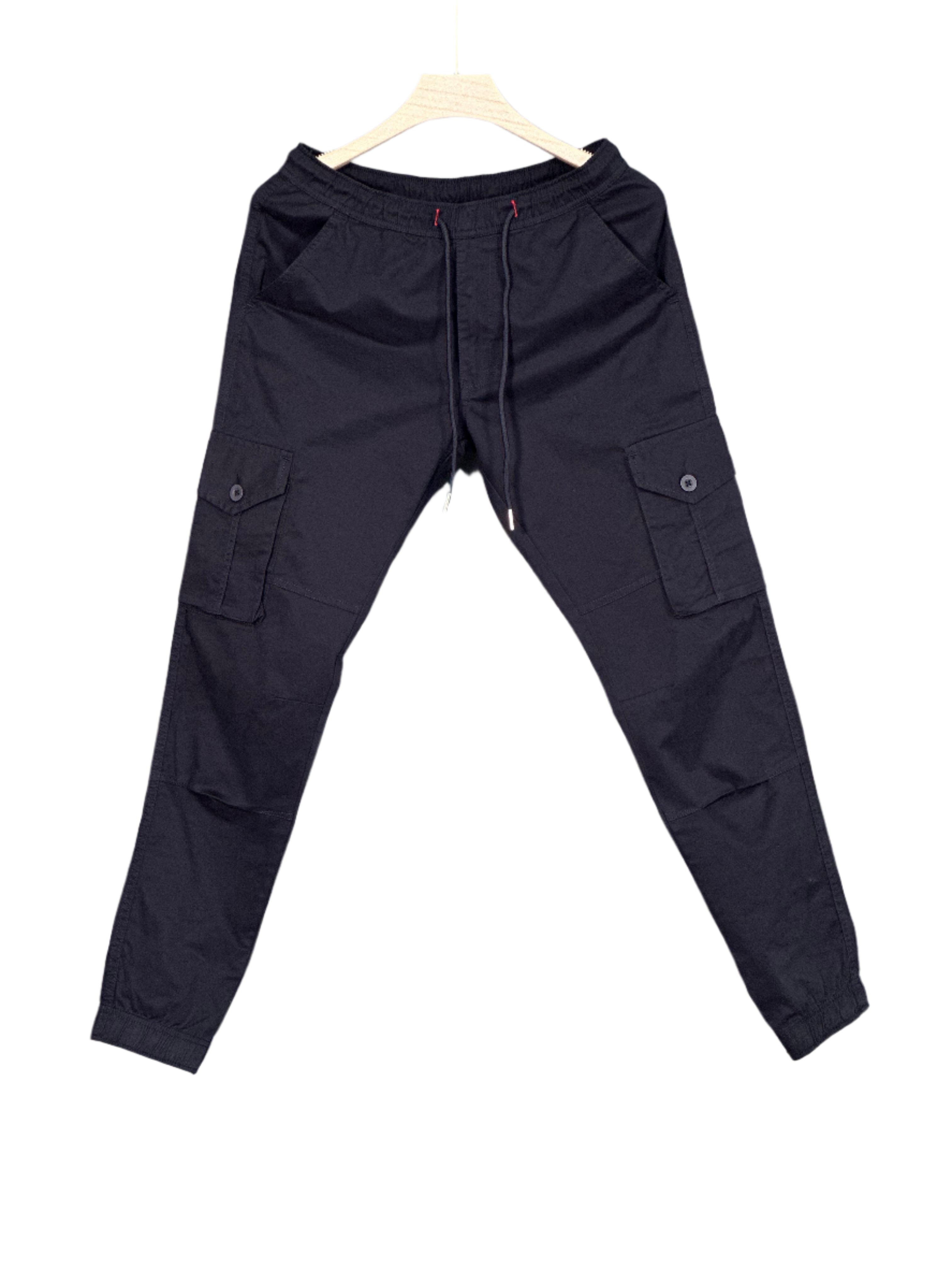 Mens Cotton Cargo Joggers