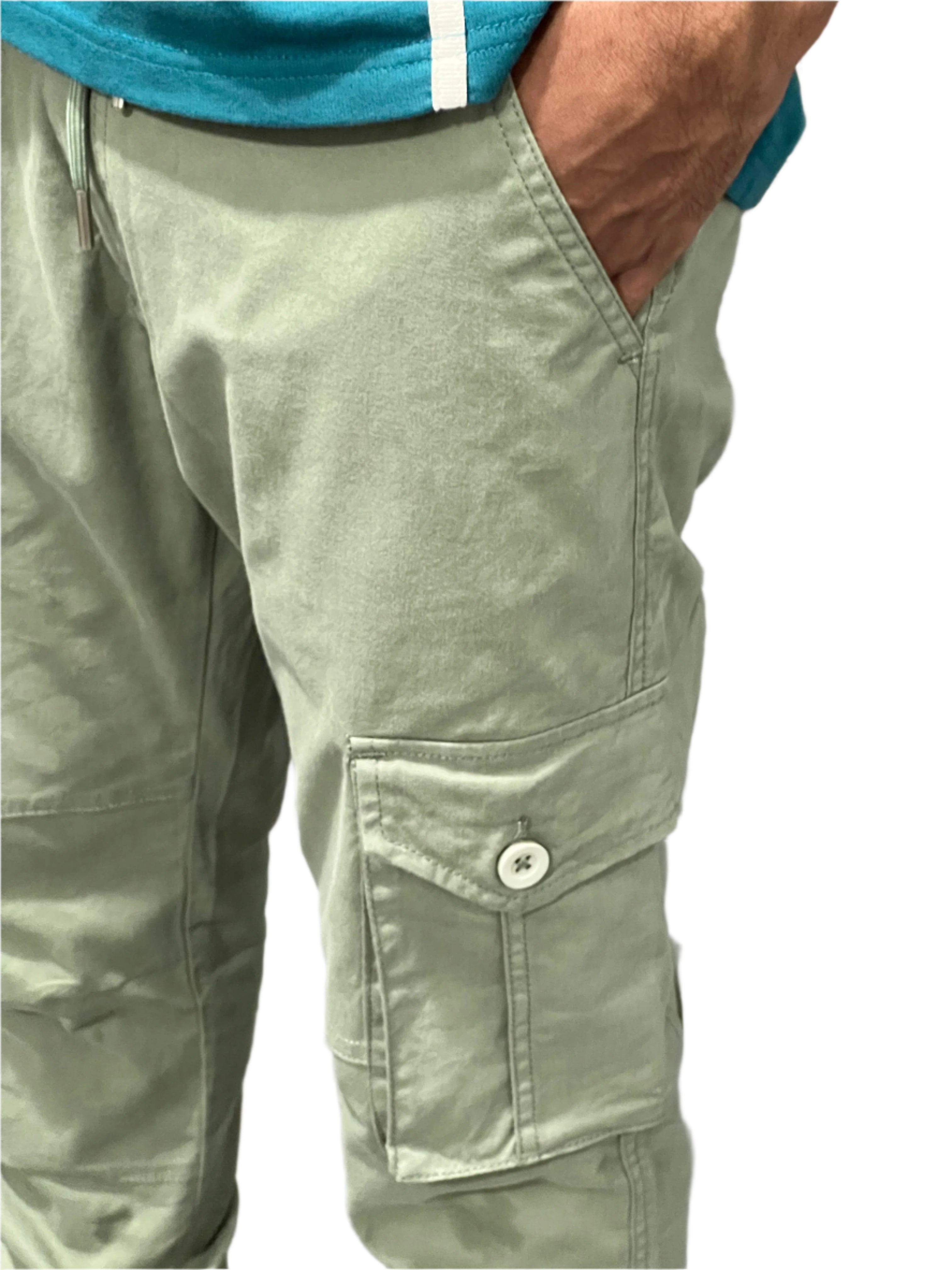 Mens Cotton Cargo Joggers