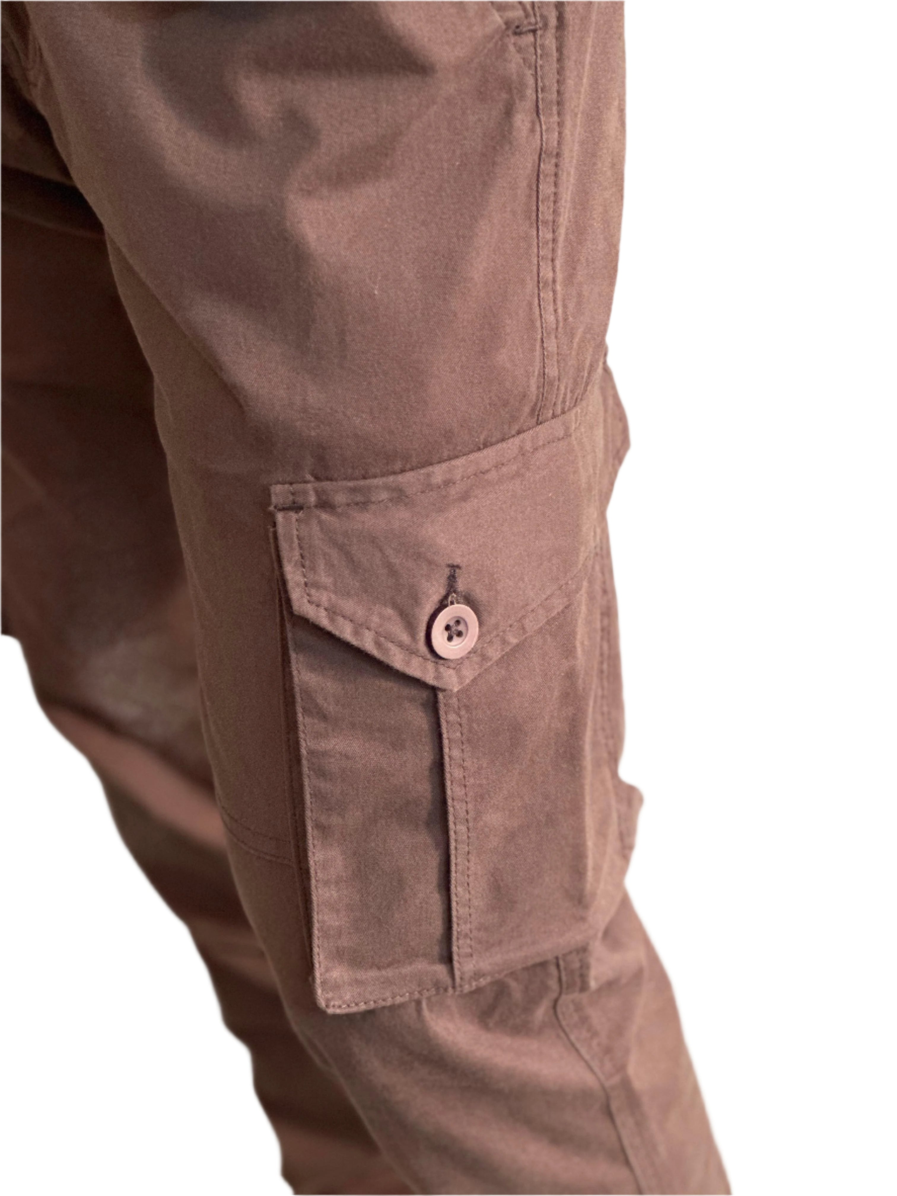 Mens Cotton Cargo Joggers